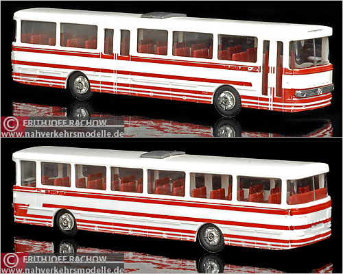 IMU Stettnisch Setra S 140 rot wei� Busmodell Modellbus Busmodelle Modellbusse