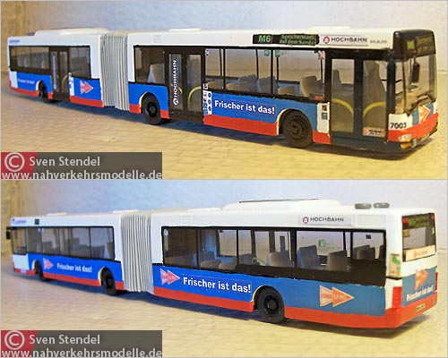 Rietze Busmodell Umbau M A N N G 313 Hochbahn Hamburg