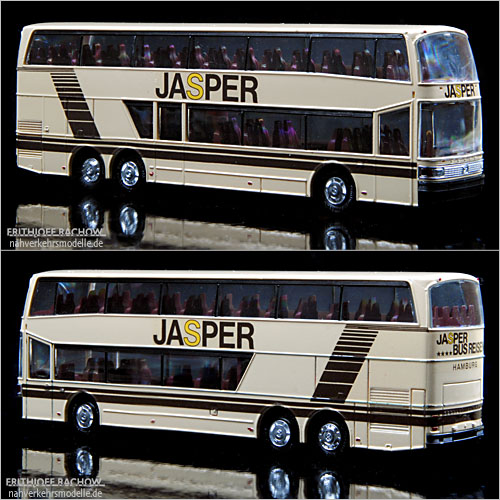 Herpa Setra S228DT Jasper Hamburg Doppeldecker