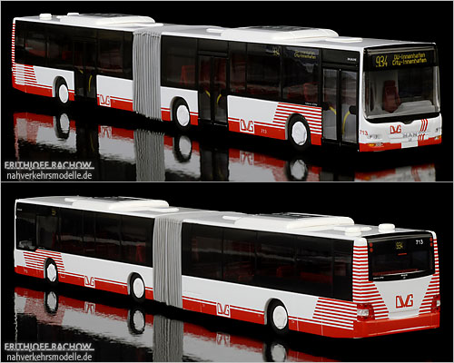 Rietze MAN Lions City Gelenkbus DVG Duisburg