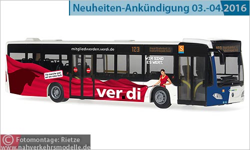 Rietze Busmodell Artikel 69451 Mercedes-Benz O 530 Citaro C 2 saar V V