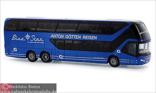 Rietze Busmodell Artikel 69018 Neoplan Skyliner 2011 Anton G�tter Reisen Saarbr�cken