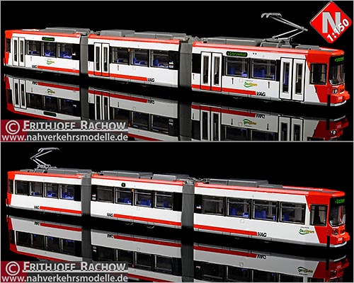 Tomytec Stra�enbahn Artikel 971572 Adtranz G T 6 Verkehrs Aktiengesellschaft N�rnberg