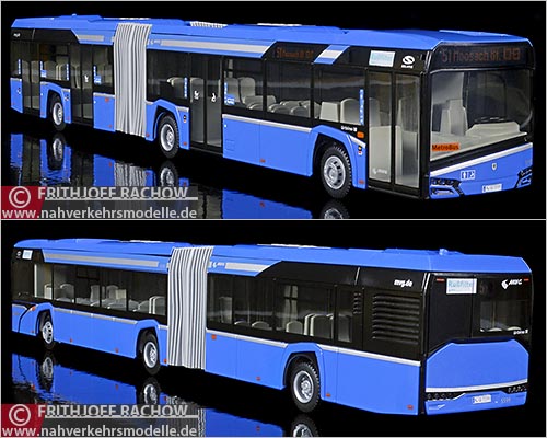 Rietze Busmodell Sondermodell New Solaris U 18 ab Baujahr 2014 M�nchner Verkehrsgesellschaft M V G