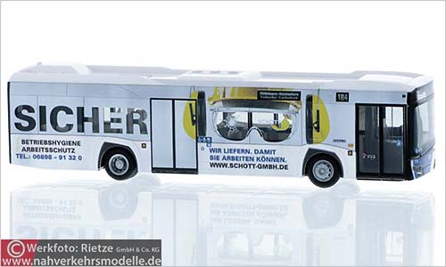 Rietze Busmodell Artikel 73041 Solaris Urbino 12 2014 V�lklinger Verkehrsbetriebe